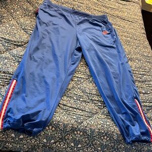 Nike Men's Supreme Court Blue, red/white stripes, zip up/down bottom. Size XXL